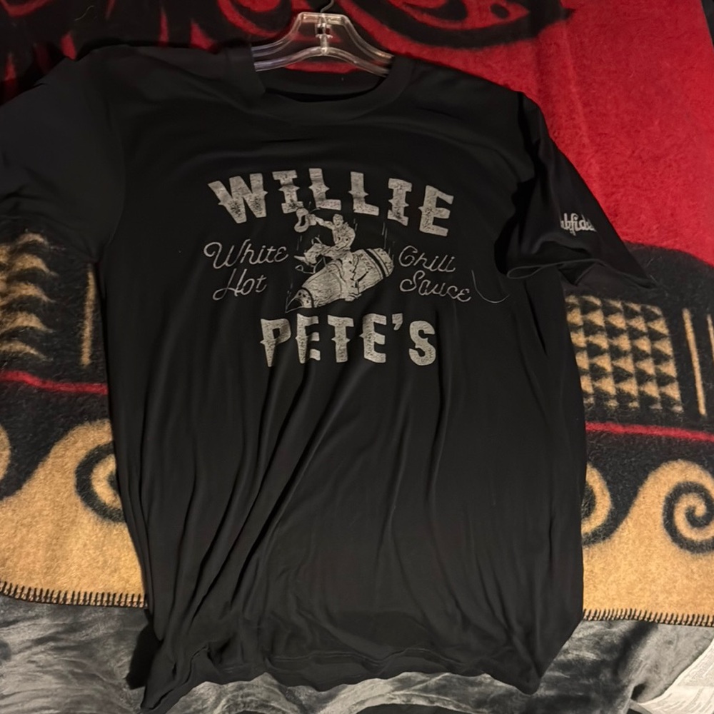 Black Graphic T-Shirt with White Print